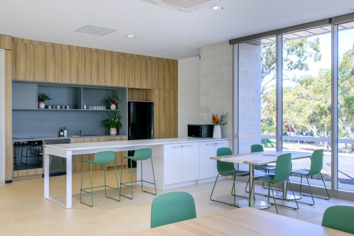 Desks and chairs