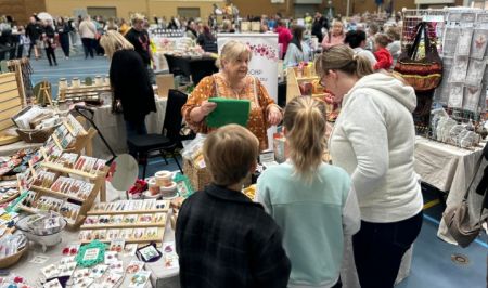 People at indoor market