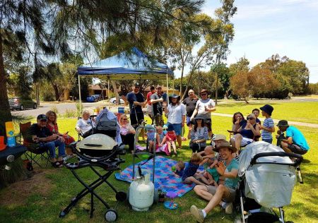 Community picnic in the park