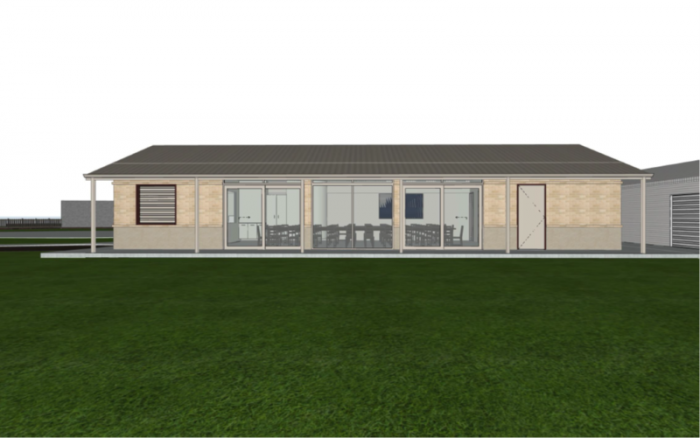 Artists impression of single story building