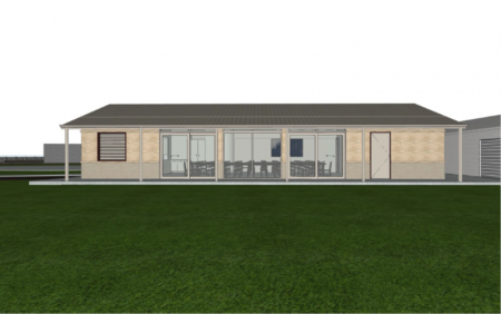 Artists impression of single story building