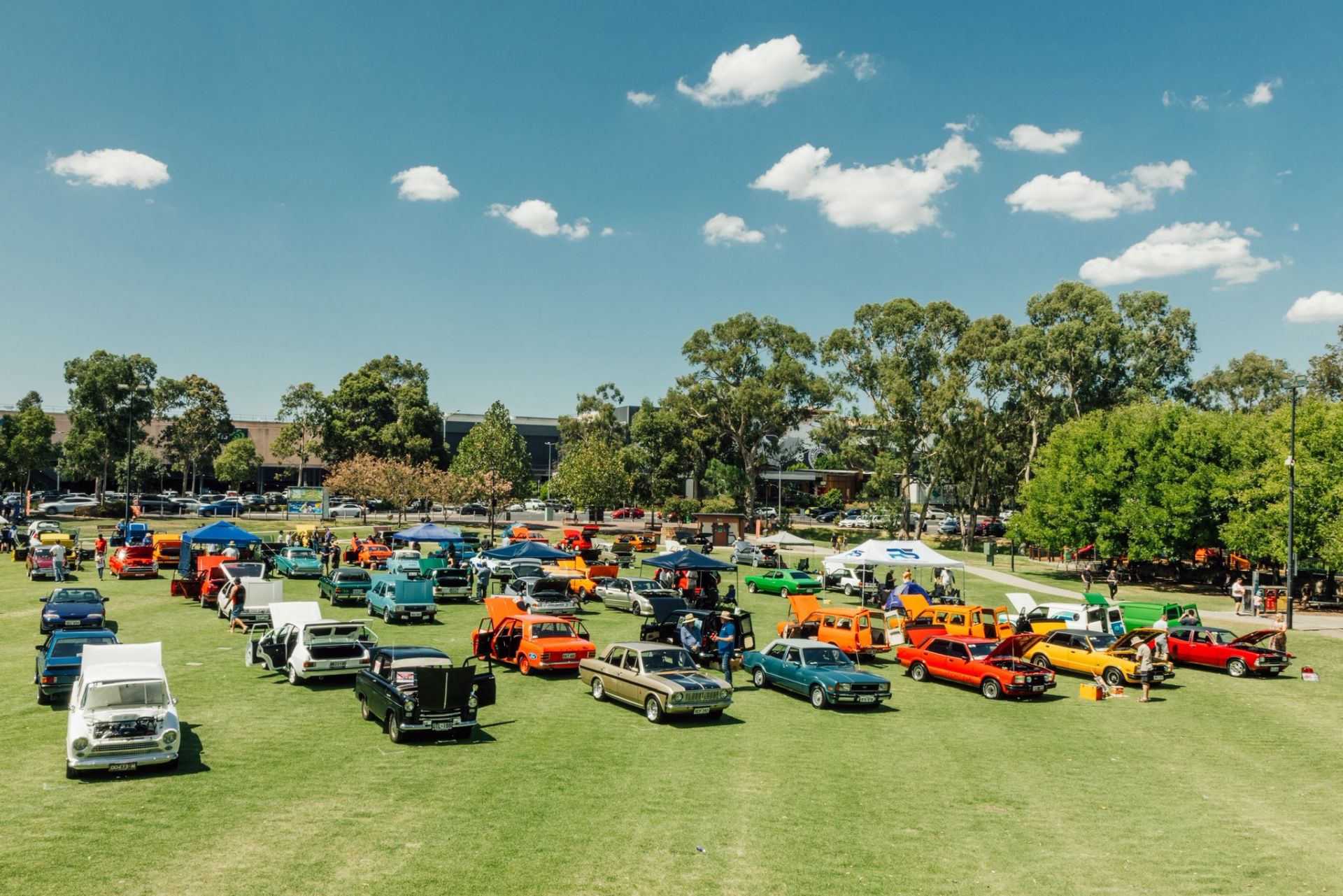 Cars on Civic Park